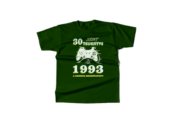 30 szint teljesitve 1993 a legenda megszuletett egyedi gamer polo