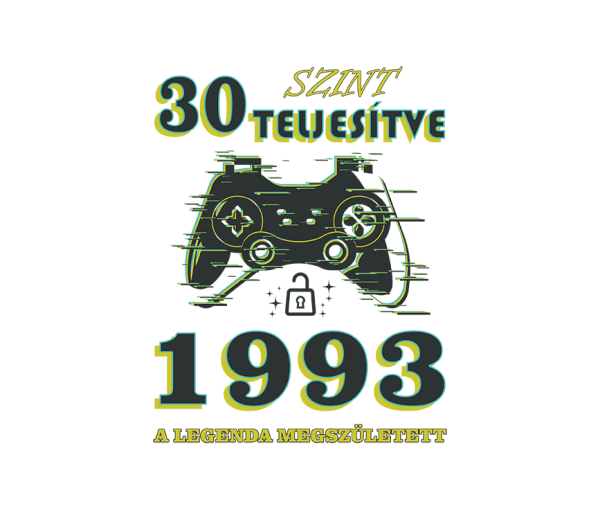 30 szint teljesitve 1993 a legenda megszuletett egyedi gamer polo 9