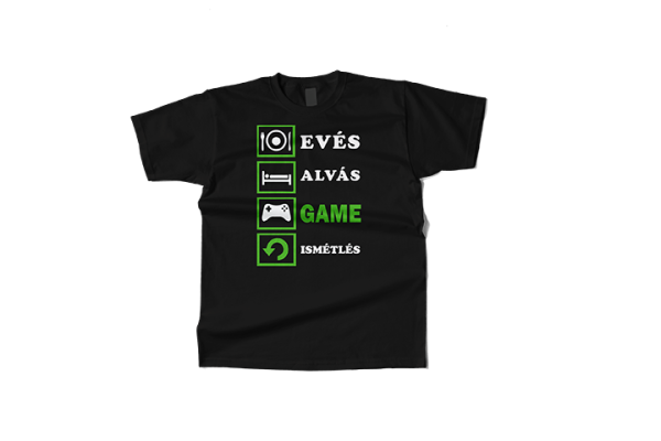 Eves alvas game ismetles egyedi gamer polo 11