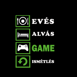 Eves alvas game ismetles egyedi gamer polo 13