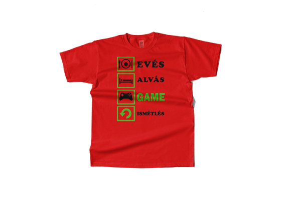 Eves alvas game ismetles egyedi gamer polo 8