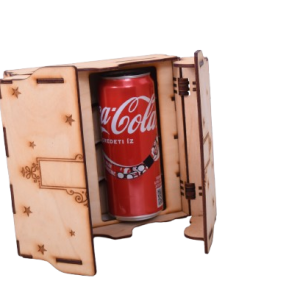 Egyedi gravirozott italos box whisky coca cola box 4